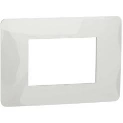 SCHNEIDER Unica Studio - Plaque De Finition - Blanc - 3 Modules (NU210318)