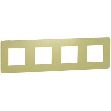 SCHNEIDER Unica Studio Color - Plaque De Finition - Vert Acidulé Liseré Blanc - 4 Postes (NU280811) 3 SCHNEIDER Unica Studio Color - Plaque De Finition - Vert Acidulé Liseré Blanc - 4 Postes (NU280811)