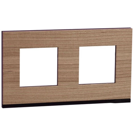 SCHNEIDER Unica Pure - Plaque De Finition - Chêne Liseré Anthracite - 2 Postes (NU600484) 3 SCHNEIDER Unica Pure - Plaque De Finition - Chêne Liseré Anthracite - 2 Postes (NU600484)