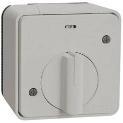 SCHNEIDER Mureva Styl - Interrupteur Temporisé LED - Saillie - IP55 - IK08 - Blanc (MUR39067)