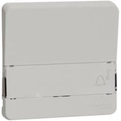 SCHNEIDER Mureva Styl - Enjoliveur Porte étiquette Lumineux - IP55 - IK08 - Blanc (MUR39203)
