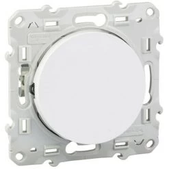 SCHNEIDER Odace, Poussoir Blanc, 10 A, à Griffes (S525206)