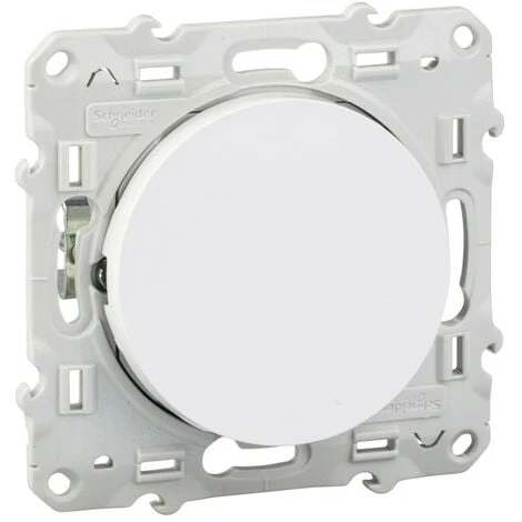 SCHNEIDER Odace, Poussoir Blanc, 10 A, à Griffes (S525206) 3 SCHNEIDER Odace, Poussoir Blanc, 10 A, à Griffes (S525206)