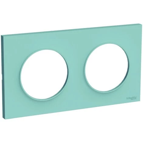 SCHNEIDER Odace Styl Plaque Bleu Cian 2 Postes Horizontaux Ou Verticaux Entraxe 71mm (S520704C) 3 SCHNEIDER Odace Styl Plaque Bleu Cian 2 Postes Horizontaux Ou Verticaux Entraxe 71mm (S520704C)