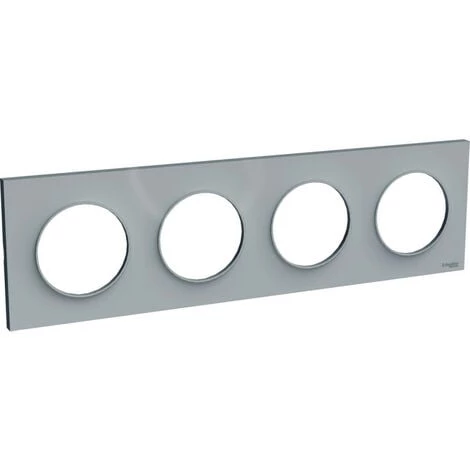 SCHNEIDER Odace Styl Plaque Gris 4 Postes Horizontaux Ou Verticaux Entraxe 71mm (S520708A1) 3 SCHNEIDER Odace Styl Plaque Gris 4 Postes Horizontaux Ou Verticaux Entraxe 71mm (S520708A1)