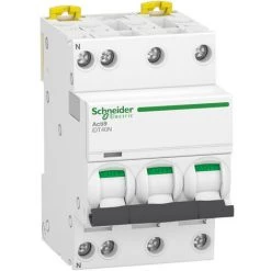 SCHNEIDER Acti9 IDT40N - Disjoncteur Modulaire - 3P+N D 32A 6000A/10kA (A9P34732)
