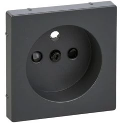 SCHNEIDER Merten M-Plan - Enjoliveur Pour Prise 2P+T - IP44 - Anthracite (MTN2530-0414)