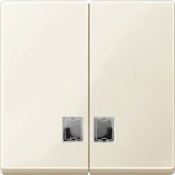 SCHNEIDER Merten M-Plan - Enjoliv. Commande Lumineuse Double D'éclairage - Sable Brill. (MTN438544)