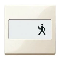 SCHNEIDER Merten M-Plan - Enjoliv. Porte-étiquette Cmde Simple D'éclairage - Sable Bril. (MTN432344)