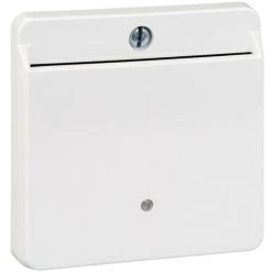 SCHNEIDER Merten M-Plan - Enjoliveur Interrupteur à Carte - Blanc Antimicrobien (MTN315625)