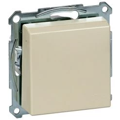 SCHNEIDER Merten M-Plan - Prise 2P+T - Std All.- IP44 - Borne Auto - Sable Brillant (MTN2310-0344)