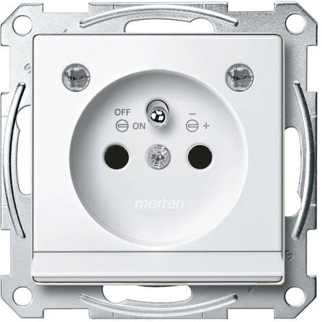 SCHNEIDER Merten M-Plan - Prise 2P+T - NF - Borne Auto - Band. Bal.- Blanc Pol. Brillant (MTN2504-0319) 3 SCHNEIDER Merten M-Plan - Prise 2P+T - NF - Borne Auto - Band. Bal.- Blanc Pol. Brillant (MTN2504-0319)