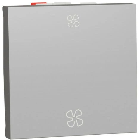 SCHNEIDER Unica - Commande VMC 2 Vitesses - 10A - 2 Modules - Alu - Mécanisme Seul (NU320330VMC) 3 SCHNEIDER Unica - Commande VMC 2 Vitesses - 10A - 2 Modules - Alu - Mécanisme Seul (NU320330VMC)