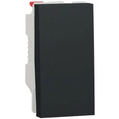 SCHNEIDER Unica - Va-et-vient - 10A - Connexion Rapide - 1 Mod - Anthracite - Méca Seul (NU310354)