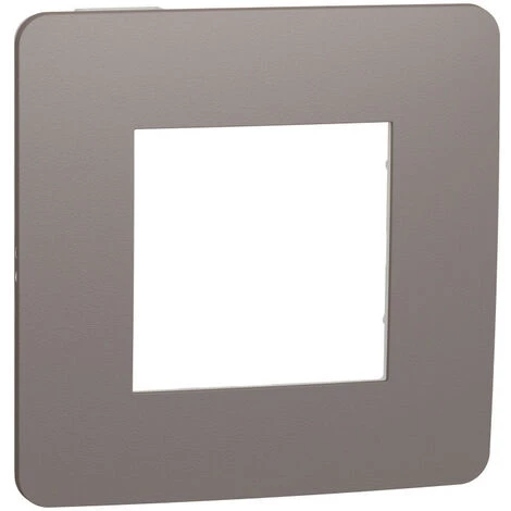 SCHNEIDER Unica Studio Color - Plaque De Finition - Chocolat Liseré Blanc - 1 Poste (NU280216) 3 SCHNEIDER Unica Studio Color - Plaque De Finition - Chocolat Liseré Blanc - 1 Poste (NU280216)