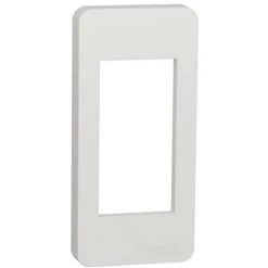 SCHNEIDER Unica - Plaque De Finition étroite - Blanc - 1 Module (NU200118)