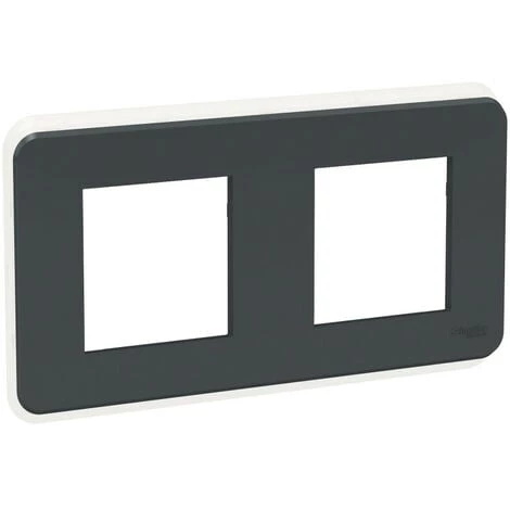 SCHNEIDER Unica Pro - Plaque De Finition - Anthracite - 2 Postes (NU400454) 3 SCHNEIDER Unica Pro - Plaque De Finition - Anthracite - 2 Postes (NU400454)