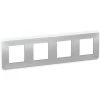 SCHNEIDER Unica Pro - Plaque De Finition - Alu - 4 Postes (NU400830) 1 SCHNEIDER Unica Pro - Plaque De Finition - Alu - 4 Postes (NU400830) -SCHNEIDER Soldes 31840782 1