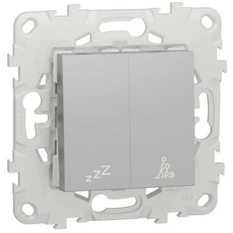 SCHNEIDER Unica - Commande Pour Indicateur De Chambre Hôtel - Alu - Mécanisme + Support (NU521730) 3 SCHNEIDER Unica - Commande Pour Indicateur De Chambre Hôtel - Alu - Mécanisme + Support (NU521730)