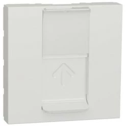 SCHNEIDER Unica - Prise Pour 1 RJ45 S-One - 2 Mod - Blanc Antimicrobien - Méca Seul (NU941120)