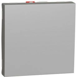 SCHNEIDER Unica - Va-et-vient - 10A - Connexion Rapide - 2 Mod - Alu - Méca Seul (NU320330)