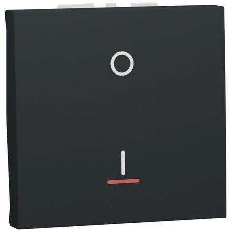 SCHNEIDER Unica - Interrupteur Bipolaire Lumineux (indication) - 2 Mod - Anthr - Méca Seul (NU326254S) 3 SCHNEIDER Unica - Interrupteur Bipolaire Lumineux (indication) - 2 Mod - Anthr - Méca Seul (NU326254S)