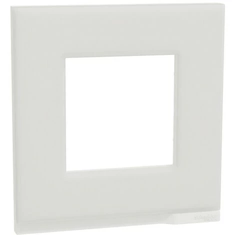 SCHNEIDER Unica Pure - Plaque De Finition - Givre Blanc Liseré Blanc - 1 Poste (NU600285) 3 SCHNEIDER Unica Pure - Plaque De Finition - Givre Blanc Liseré Blanc - 1 Poste (NU600285)