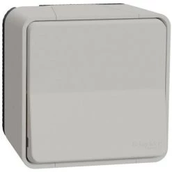 SCHNEIDER Mureva Styl - Va Et Vient - Complet Saillie - IP55 - IK08 Connexion Auto - Blanc (MUR39021)