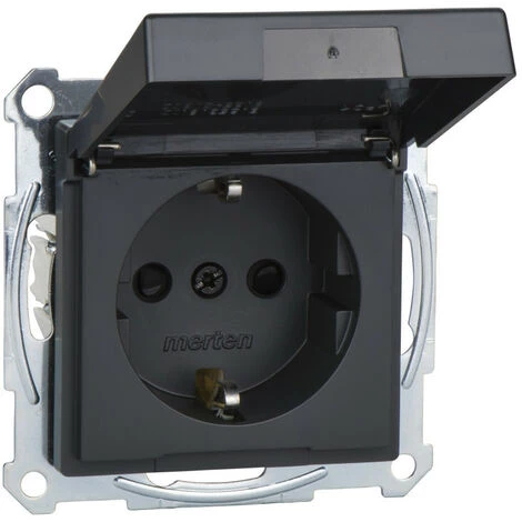 SCHNEIDER Merten M-Plan - Prise 2P+T - Std All.- IP44 - Borne Auto - Anthracite (MTN2310-0414) 3 SCHNEIDER Merten M-Plan - Prise 2P+T - Std All.- IP44 - Borne Auto - Anthracite (MTN2310-0414)