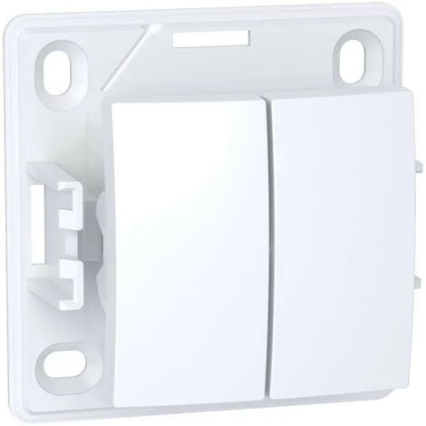 SCHNEIDER Alréa, Va-et-vient Bouton Poussoir, Blanc Polaire (ALB61081P) 3 SCHNEIDER Alréa, Va-et-vient Bouton Poussoir, Blanc Polaire (ALB61081P)