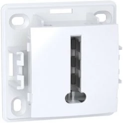 SCHNEIDER Alréa, Conjoncteur Téléphonique 8 Plots, Blanc Polaire (ALB61366P)