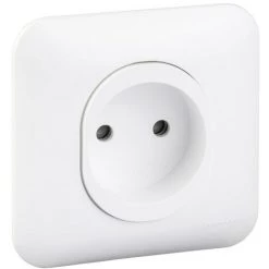 SCHNEIDER Ovalis - Prise De Courant - 2P - 16A- Avec éclipse - Avec Griffes (S265033)