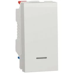 SCHNEIDER Unica - Va-et-vient Lum Témoin - 10A - Connex Rapide - 1 Mod - Blanc - Méca Seul (NU310318S)