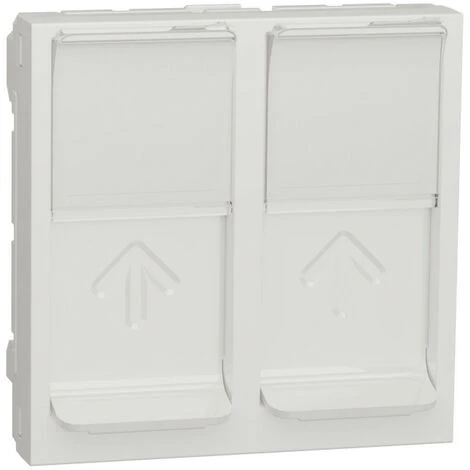 SCHNEIDER Unica - Prise Pour 2 RJ45 S-One - 2 Mod - Blanc Antimicrobien - Méca Seul (NU942020) 3 SCHNEIDER Unica - Prise Pour 2 RJ45 S-One - 2 Mod - Blanc Antimicrobien - Méca Seul (NU942020)