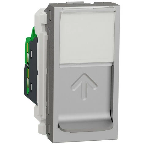 SCHNEIDER Unica - Prise RJ45 Simple - Cat 6 FTP - 1 Mod - Alu - Méca Seul (NU344730) 3 SCHNEIDER Unica - Prise RJ45 Simple - Cat 6 FTP - 1 Mod - Alu - Méca Seul (NU344730)