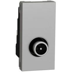 SCHNEIDER Unica - Prise Télévision - TV Mâle - Individuel - 1 Mod - Alu - Méca Seul (NU346130)
