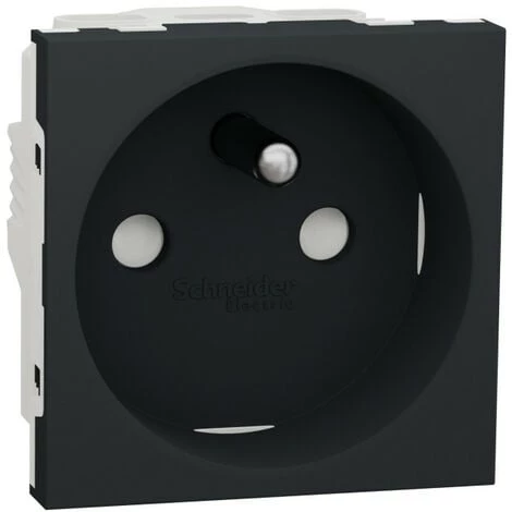 SCHNEIDER Unica - Prise 2P+T - FR - 90° - Vis - Anthracite - Méca Seul (NU303954) 3 SCHNEIDER Unica - Prise 2P+T - FR - 90° - Vis - Anthracite - Méca Seul (NU303954)