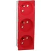 SCHNEIDER Unica - Prise Triple 2P+T - FR - 45° - Rouge - Méca Seul (NU307903) 1 SCHNEIDER Unica - Prise Triple 2P+T - FR - 45° - Rouge - Méca Seul (NU307903) -SCHNEIDER Soldes 31841190 1