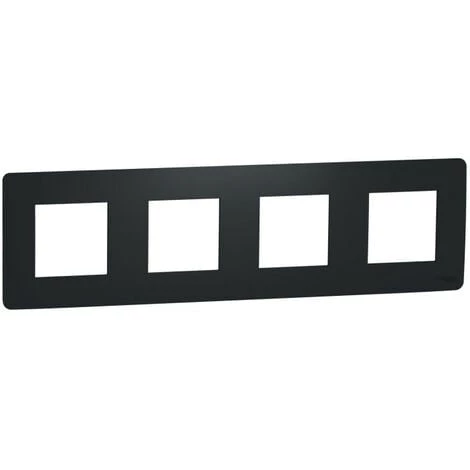 SCHNEIDER Unica Studio - Plaque De Finition - Anthracite - 4 Postes (NU200854) 3 SCHNEIDER Unica Studio - Plaque De Finition - Anthracite - 4 Postes (NU200854)