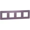 SCHNEIDER Unica Studio Color - Plaque De Finition - Prune Liseré Blanc - 4 Postes (NU280814) 2 SCHNEIDER Unica Studio Color - Plaque De Finition - Prune Liseré Blanc - 4 Postes (NU280814) -SCHNEIDER Soldes 31841206 1