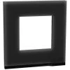 SCHNEIDER Unica Pure - Plaque De Finition - Givre Noir Liseré Anthracite - 1 Poste (NU600286) -SCHNEIDER Soldes 31841211 1