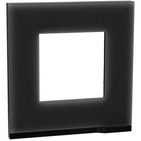 SCHNEIDER Unica Pure - Plaque De Finition - Givre Noir Liseré Anthracite - 1 Poste (NU600286) 3 SCHNEIDER Unica Pure - Plaque De Finition - Givre Noir Liseré Anthracite - 1 Poste (NU600286)
