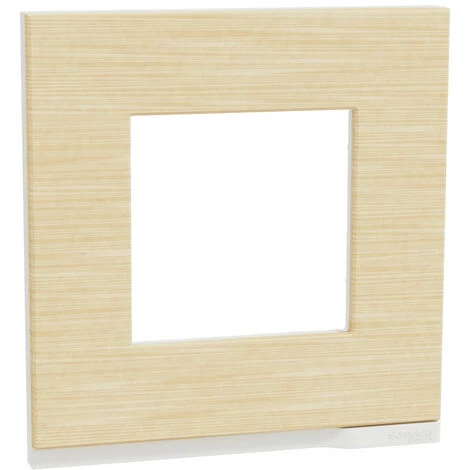 SCHNEIDER Unica Pure - Plaque De Finition - Bois Nordique Liseré Blanc - 1 Poste (NU600283) 3 SCHNEIDER Unica Pure - Plaque De Finition - Bois Nordique Liseré Blanc - 1 Poste (NU600283)