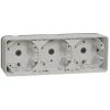 SCHNEIDER Mureva Styl - Boîte 3 Postes Horizontale - Saillie - IP55 - IK08 - Blanc (MUR39913)