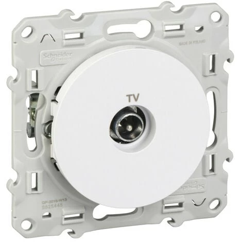 SCHNEIDER Odace, Prise TV Blanc, à Griffes (S525445) 3 SCHNEIDER Odace, Prise TV Blanc, à Griffes (S525445)