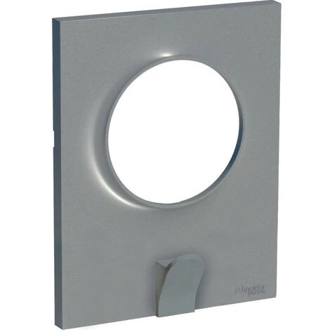 SCHNEIDER Odace Styl Pratic - Plaque Avec Crochet Multi-usage - 1 Poste - Alu (S530722) 3 SCHNEIDER Odace Styl Pratic - Plaque Avec Crochet Multi-usage - 1 Poste - Alu (S530722)