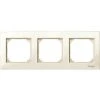 SCHNEIDER Merten M-Plan - Plaque De Finition - 3 Postes - Sable Brillant (MTN515344)