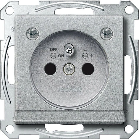 SCHNEIDER Merten M-Plan - Prise 2P+T - NF - Borne Auto - Bandeau Balisage - Aluminium (MTN2504-0460) 3 SCHNEIDER Merten M-Plan - Prise 2P+T - NF - Borne Auto - Bandeau Balisage - Aluminium (MTN2504-0460)