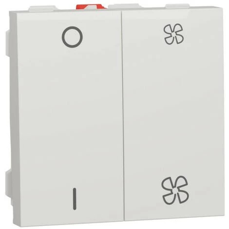 SCHNEIDER Unica - Commande VMC - ON/OFF + 2 Vitesses - 10A - 2 Mod - Blanc - Méca Seul (NU321418) 3 SCHNEIDER Unica - Commande VMC - ON/OFF + 2 Vitesses - 10A - 2 Mod - Blanc - Méca Seul (NU321418)