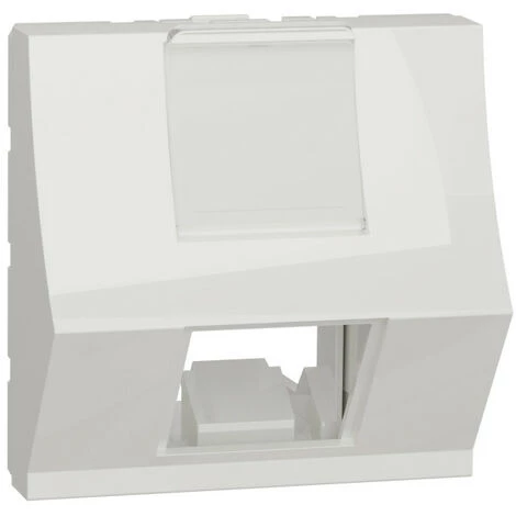 SCHNEIDER Unica - Prise Pour 1 RJ45 S-One Incliné - 2 Mod - Blanc Antimicrob - Méca Seul (NU940720) 3 SCHNEIDER Unica - Prise Pour 1 RJ45 S-One Incliné - 2 Mod - Blanc Antimicrob - Méca Seul (NU940720)